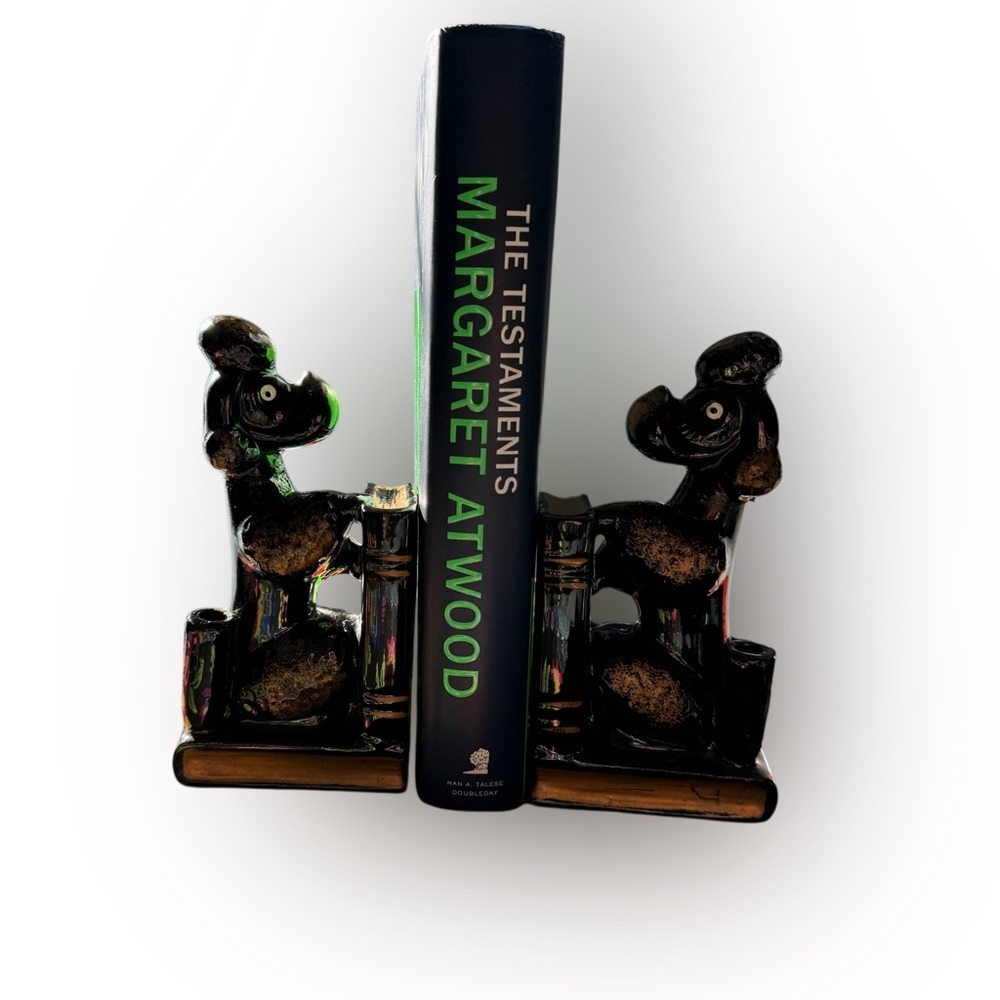 1950s Vintage French Poodle Bookends – Mid-Century MCM Kitsch | Made in Japan